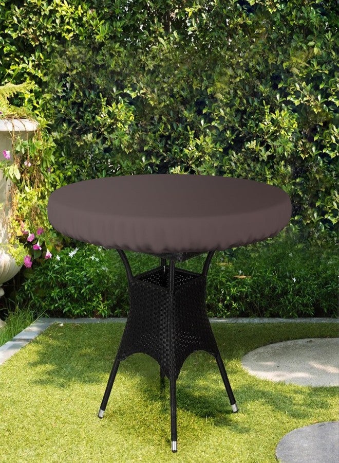 Covers & All Round Table Top Cover, Made of 12 Oz Cover Max Fabric with Waterproof & UV-Resistant Property, Suitable for Indoors/Outdoors (54" Dia x 4" H, Coffee) - Image 5
