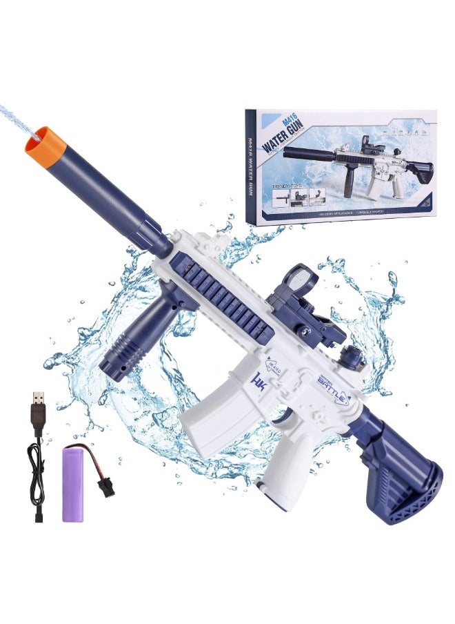 TOY GARDEN M416 Electric Water Gun – High Capacity Automatic Squirt Gun with 32-Foot Range for Outdoor Beach and Pool Party Fun  - Image 1