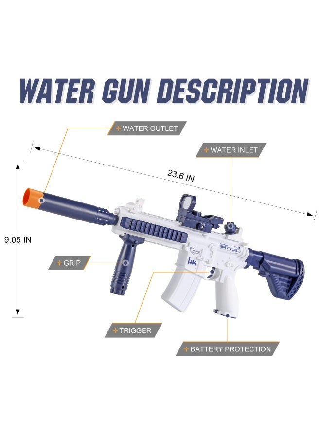 TOY GARDEN M416 Electric Water Gun – High Capacity Automatic Squirt Gun with 32-Foot Range for Outdoor Beach and Pool Party Fun  - Image 3