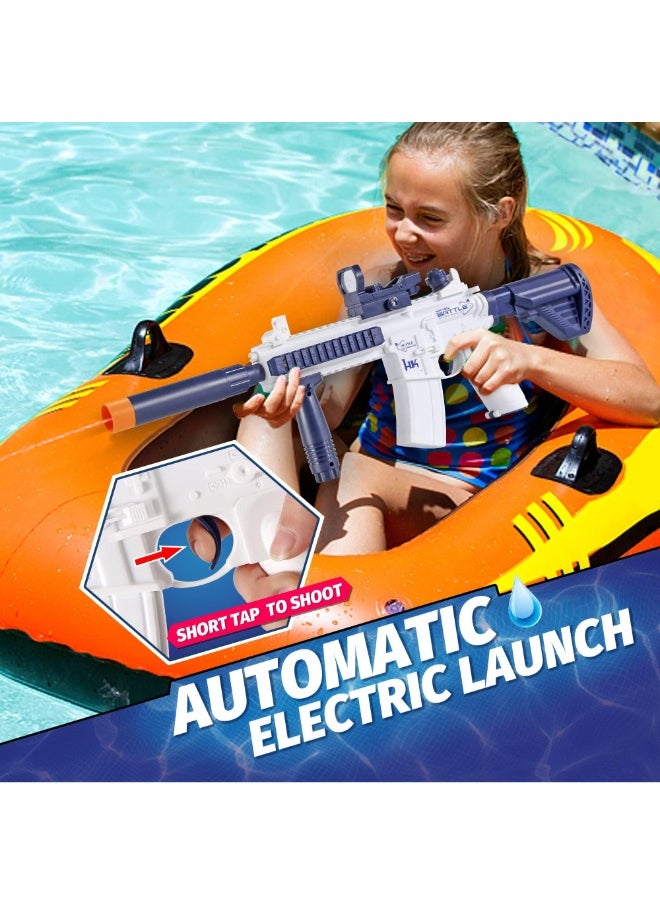 TOY GARDEN M416 Electric Water Gun – High Capacity Automatic Squirt Gun with 32-Foot Range for Outdoor Beach and Pool Party Fun  - Image 4