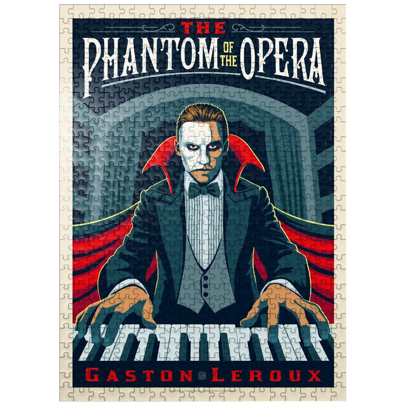 MyPuzzle.com MyPuzzle The Phantom of The Opera Gaston Laroux Vintage Poster Premium 500 Piece Jigsaw Puzzle for Adults - Image 3