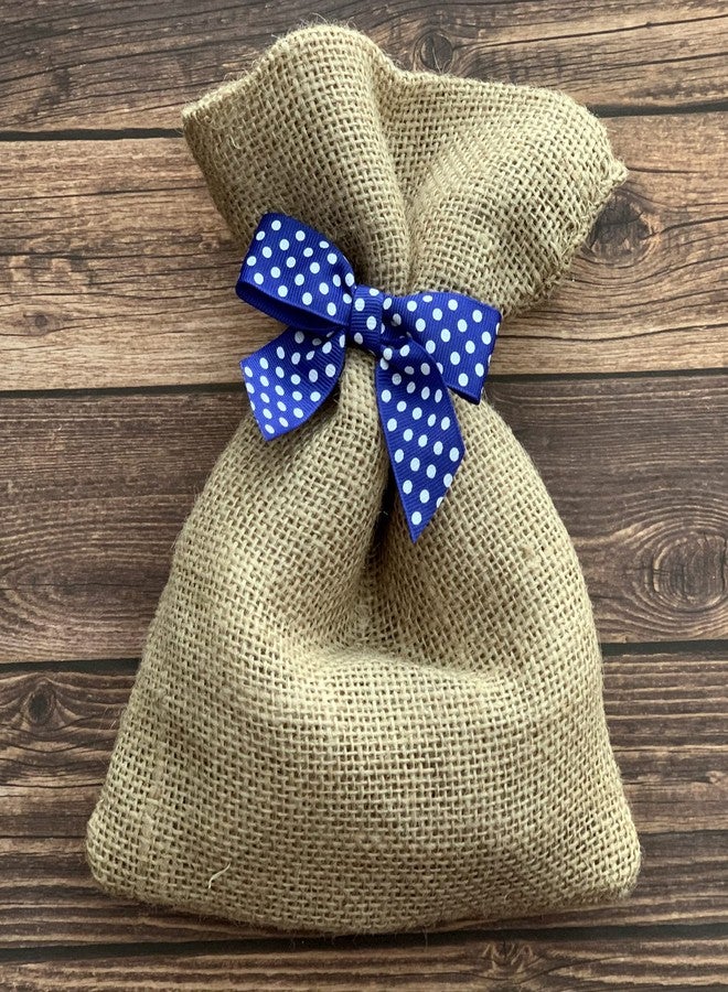 GiftWrap Etc. Royal Blue & White Polka Dots Pre-Tied Bows - 3" Wide, Set of 12, 4th of July, America 250 Anniversary, Father's Day, Grosgrain Ribbon, Police Support, Gift Basket, Party, Birthday, Veterans Day - Image 3