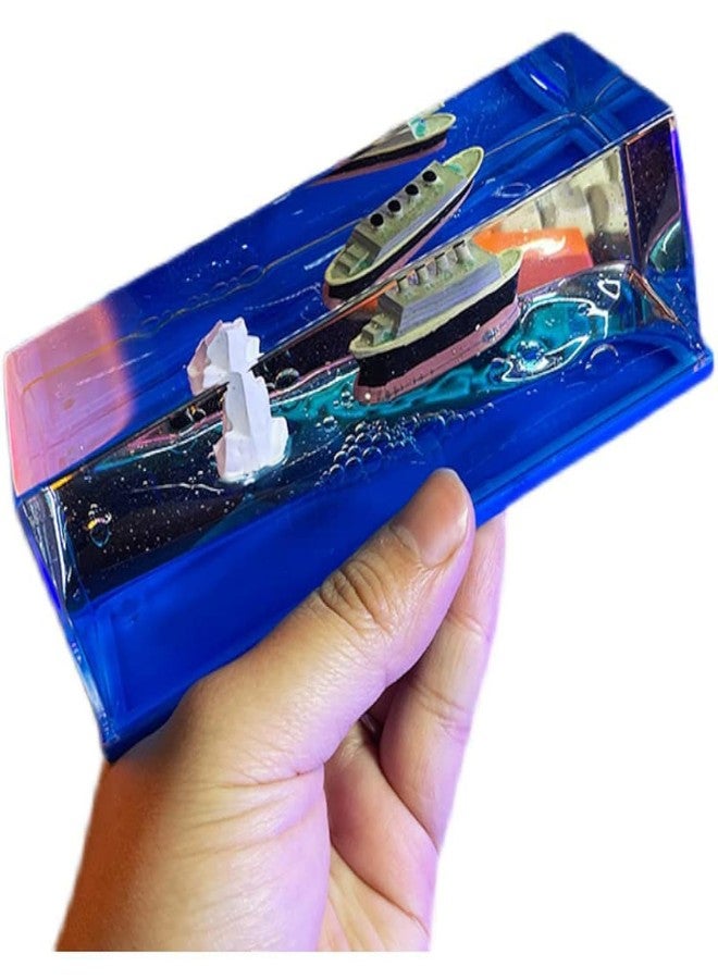 ZEshops Titanic Cruise Fluid Liquid Hourglass Living Room Boat Ornaments Liquid Ship Desk Decoration - Image 1