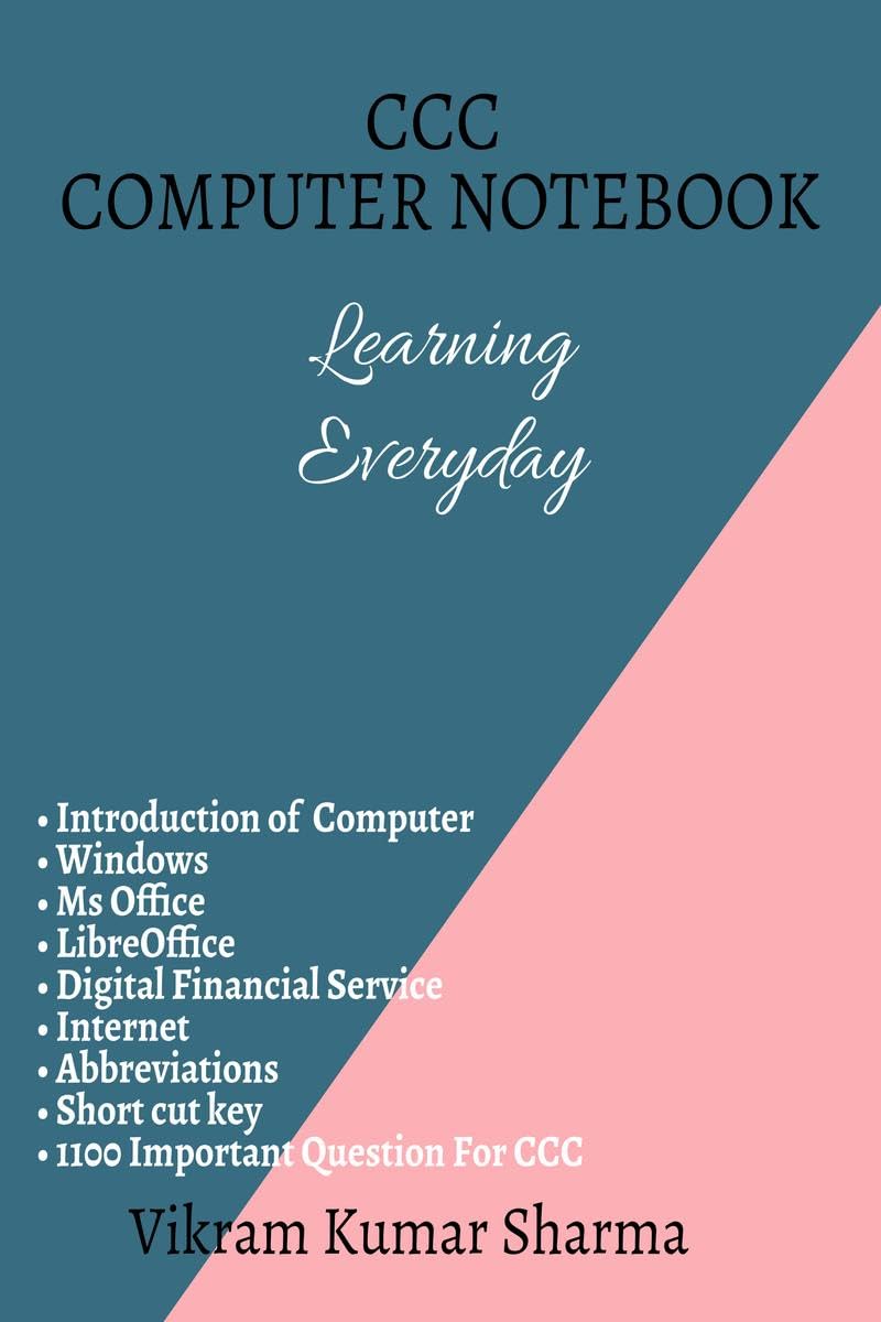 CCC Computer Notebook : CCC course 