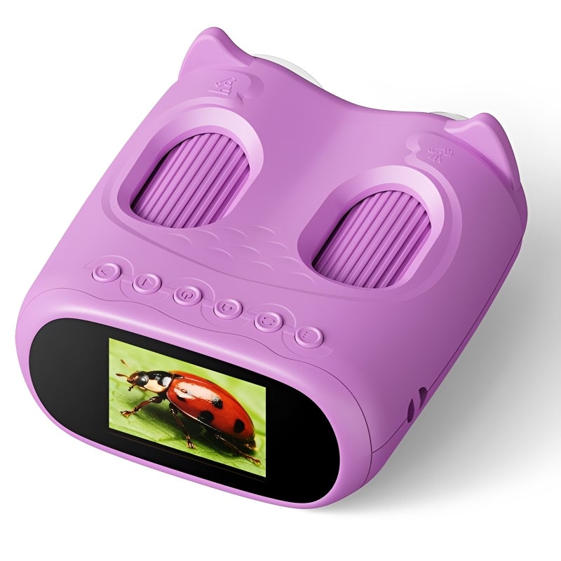 2-in-1 Microscope & Telescope 1000X Microscope 10X Telescope - 2.0" IPS Screen 1080P Camera Adjustable LED Light Purple Portable Learning Tool for Kids 3-12 Indoor Outdoor Exploration - Image 1