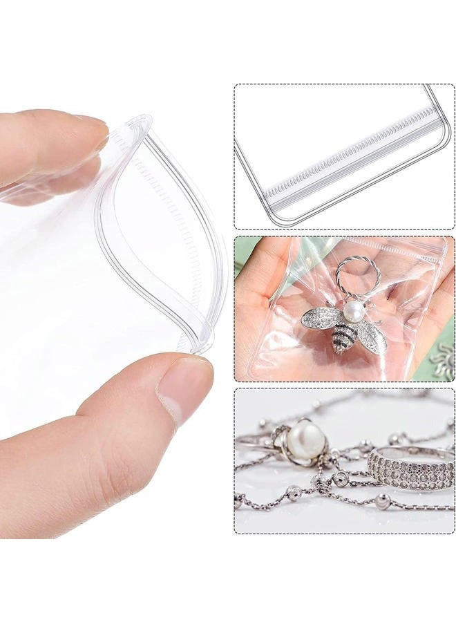 GSXRB PVC Anti Tarnish Jewelry Bags,Jewelry Bags Clear Plastic. Jewelry Pouch for Jewelry Rings and Earrings(100PCS 2.36*3.15IN） - Image 3