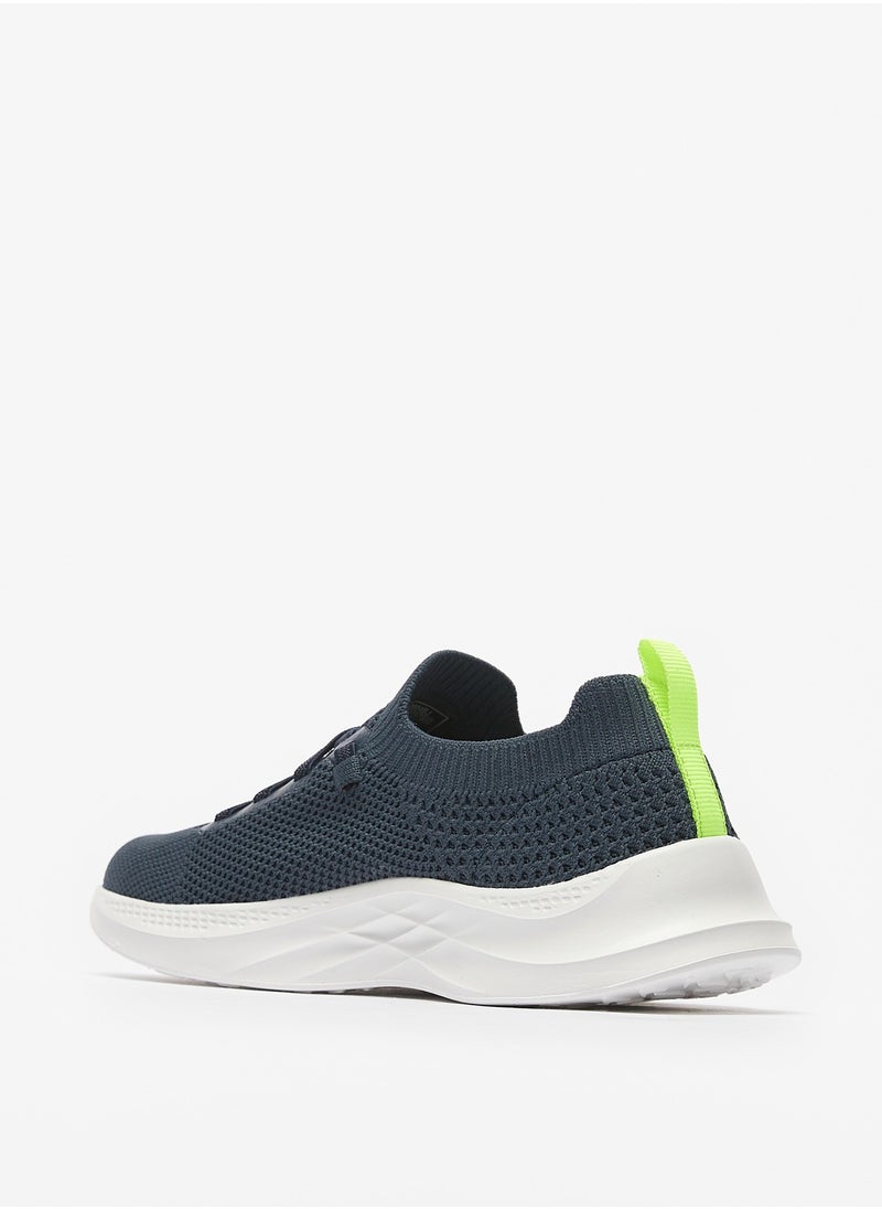 Oaklan by Shoexpress - Boys Textured Slip On Sports Shoes with Lace Detail and Pull Tabs - Image 1