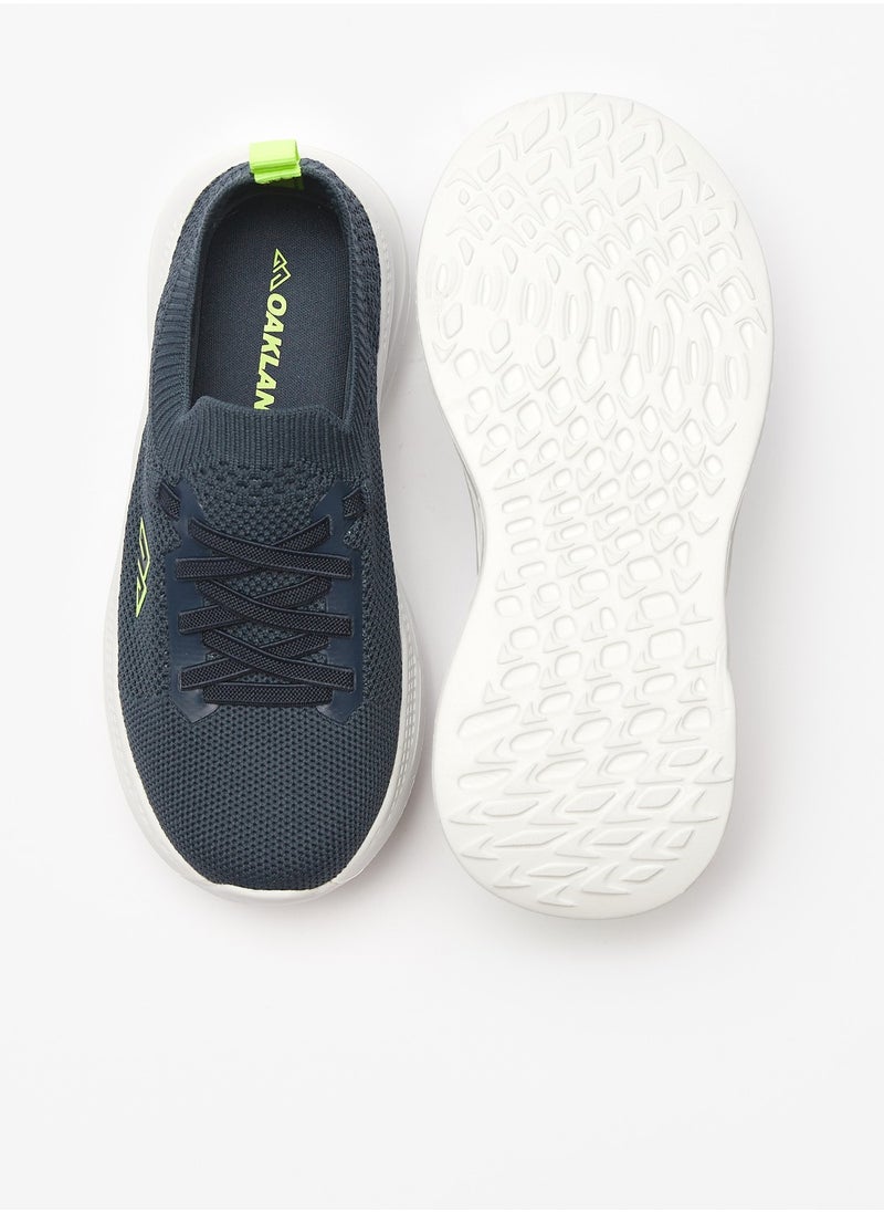 Oaklan by Shoexpress - Boys Textured Slip On Sports Shoes with Lace Detail and Pull Tabs - Image 1
