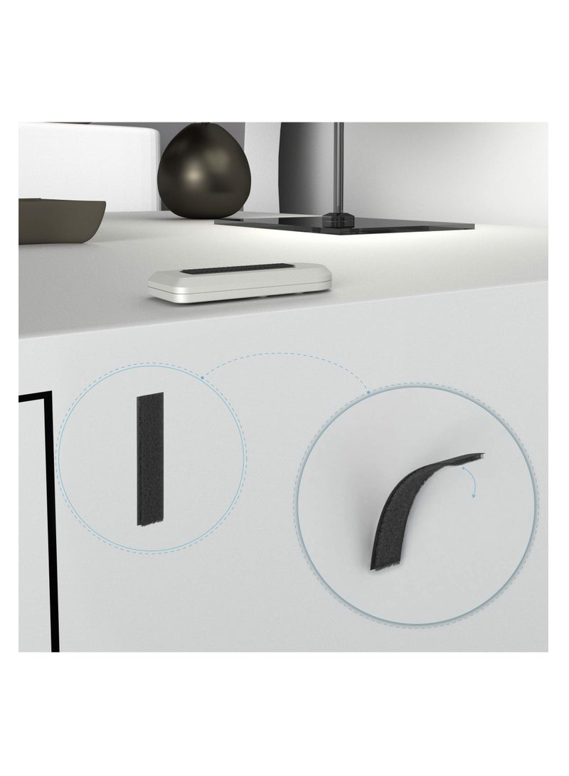 SYOSI شريط لاصق 2 حزمة من حلقة الخطاف 20mm x 5m مقطع بشكل فردي قابل لإعادة الاستخدام لجميع الاستخدامات المنزلية وغرفة الأطفال والحرف المكتبية - Image 4