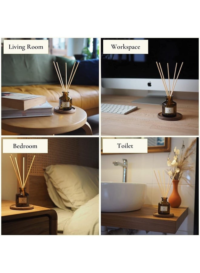 PRISTINE Lemongrass Reed Diffusers for Home & Bathroom | Fresh Lemongrass & Citronella Room Fragrance, Oil & Room Diffusers with Reeds Stick | Refreshing Home Fragrance Scent - Image 5