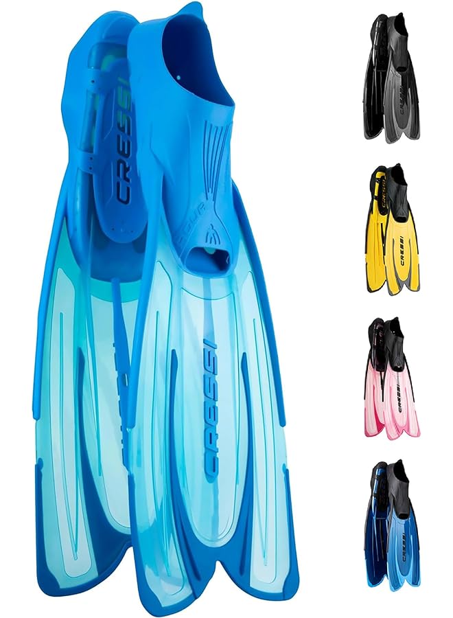 Cressi Agua Self Adjusting Fins For Diving Apnea & Snorkeling And Sizes Unisex Adults Juniors - Image 1