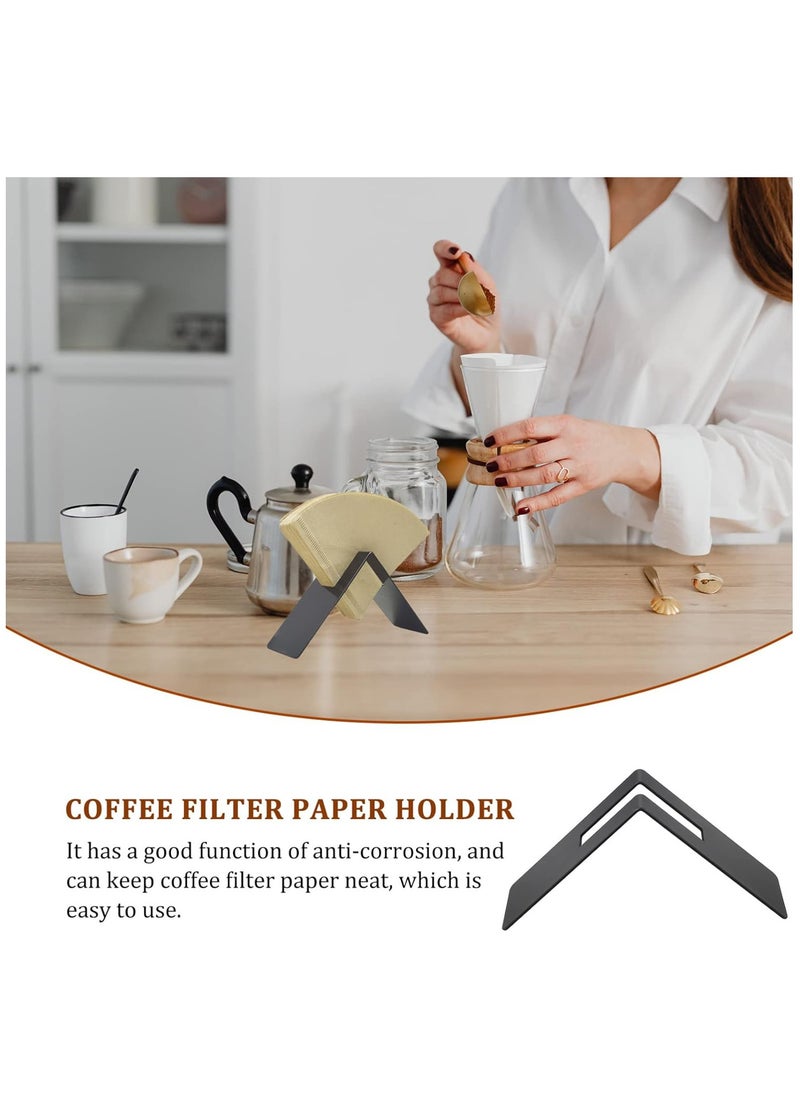 Coffee Filter Paper Holder, Cone Coffee Filter Container, Stylish and Solid Look Filtering Paper Rack for Home
