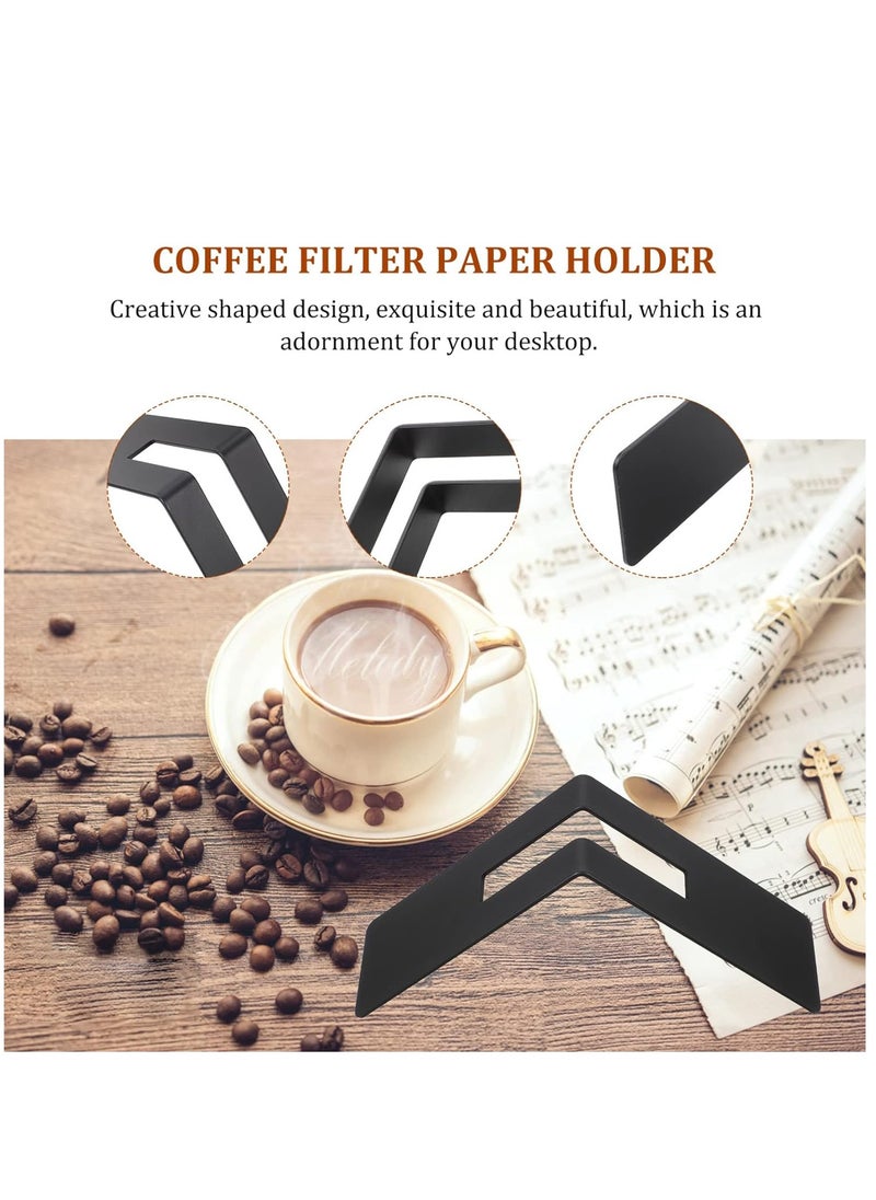 Coffee Filter Paper Holder, Cone Coffee Filter Container, Stylish and Solid Look Filtering Paper Rack for Home
