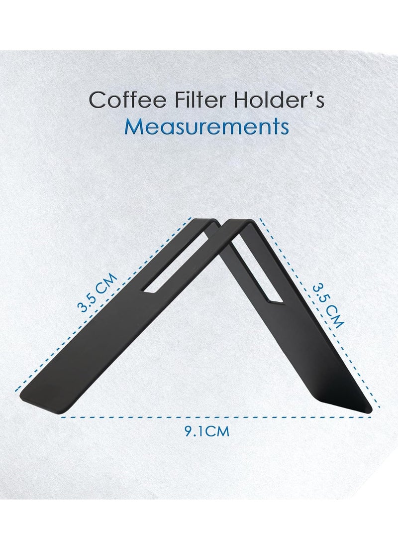Coffee Filter Paper Holder, Cone Coffee Filter Container, Stylish and Solid Look Filtering Paper Rack for Home