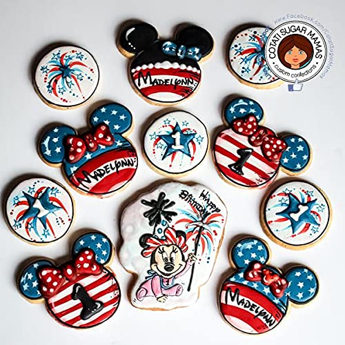 TUZICAKE 3PCS Mickey Mouse Cookie Cutters  Mickey Mouse Face Shapes Themed Biscuits Molds Stainless Steel Metal Cutter for Kids Birthday Party Holidays Baby Shower - Image 3