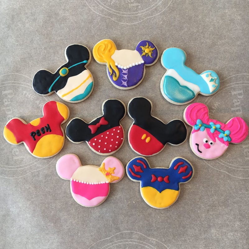 TUZICAKE 3PCS Mickey Mouse Cookie Cutters  Mickey Mouse Face Shapes Themed Biscuits Molds Stainless Steel Metal Cutter for Kids Birthday Party Holidays Baby Shower - Image 4