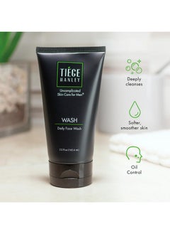 tiege hanley Tiege Hanley Daily Mens Face Wash, 5.5 Oz - Gentle Fragrance-Free Face Cleanser for Men Revitalizes, Hydrates & Softens Skin - Men's Face Wash & Facial Cleanser Skincare for Dry & Sensitive Skin  - Image 4