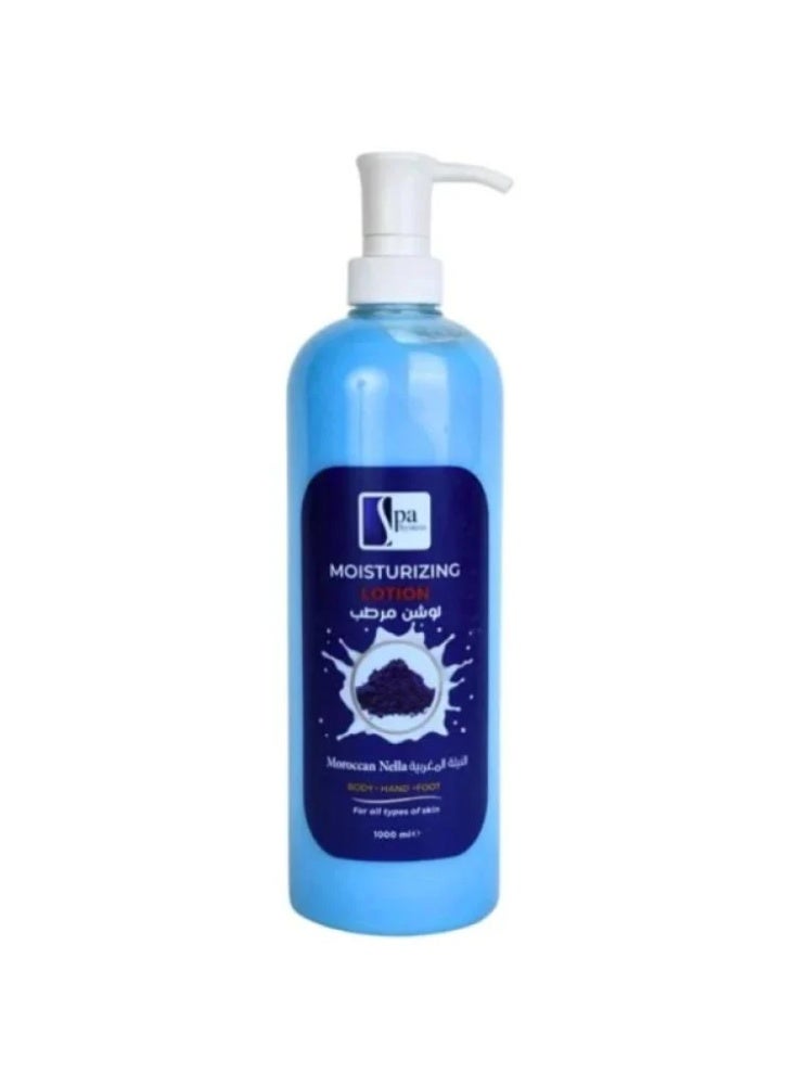 Spa System Moisturizing Lotion with Moroccan Indigo, 1000 ml - Image 1