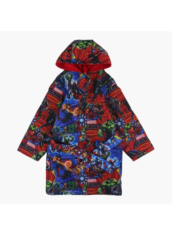 I.Wear I.Wear Boys Swim Robe – Blue with Avengers Print  - Image 1