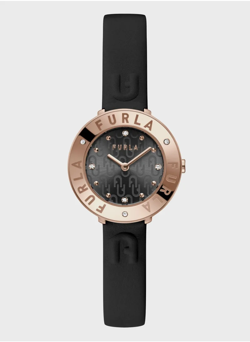 فورلا Furla Leather Strap Analog Watch