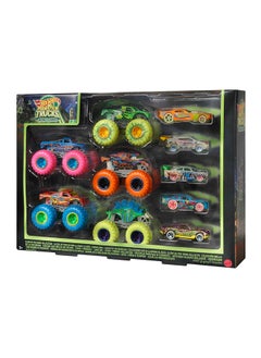 Hot Wheels HW MT 1:64 Glow in the Dark Car & Truck Multipack  - Image 1
