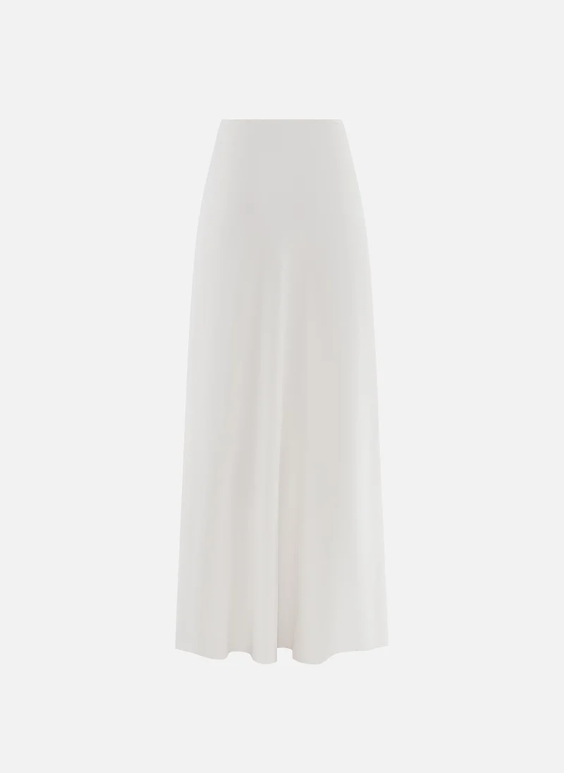 Lichi  Satin maxi skirt with waist pleats for Women | Best Price UAE