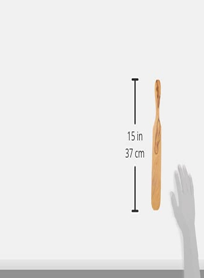 Berard 20275 French Olive-Wood Handcrafted Pancake Spatula, Little - Image 3