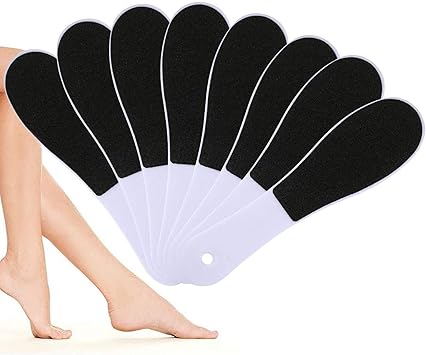 Rainmae Rainmae Foot Files for Hard Skin8 Packs DoubleSided Foot Rasp File and Callus Hard Skin Remover for Wet and Dry Cracked FeetWhite  - Image 1