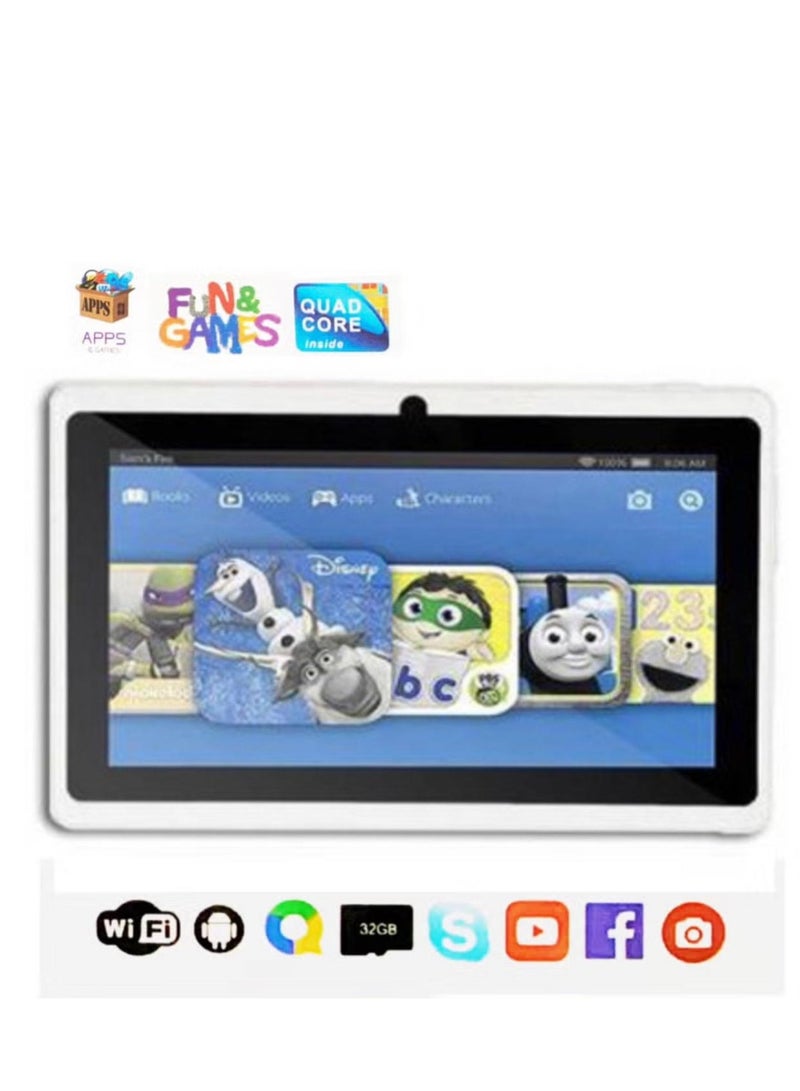 I-TOUCH Kids Android Tablet C704 7" Smart Wifi Tab For Kids With 4GB RAM 64GB ROM Dual-Core Processor Supported Wifi and Bluetooth - white - Image 1