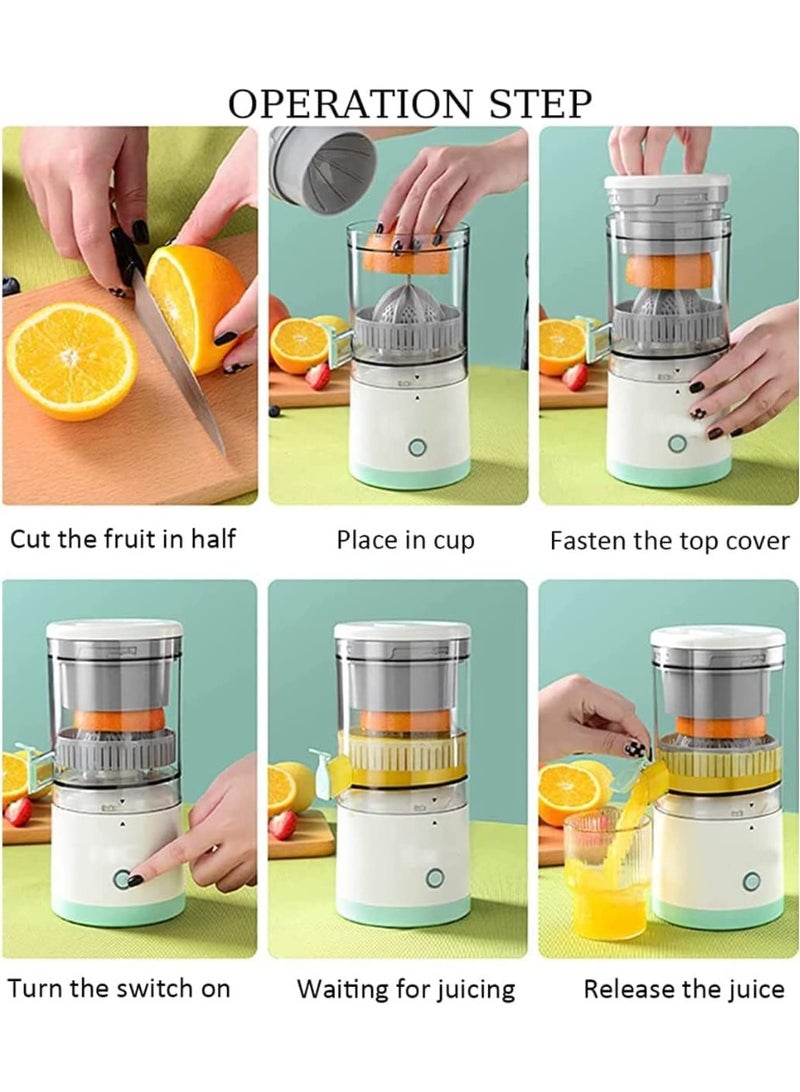 Multifunctional Cordless Electric Orange Juicer - USB Rechargeable - Portable for Squeezing Oranges, Apples, Pomegranates, Pears, and More - Image 5