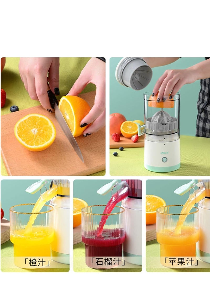 Multifunctional Cordless Electric Orange Juicer - USB Rechargeable - Portable for Squeezing Oranges, Apples, Pomegranates, Pears, and More - Image 4
