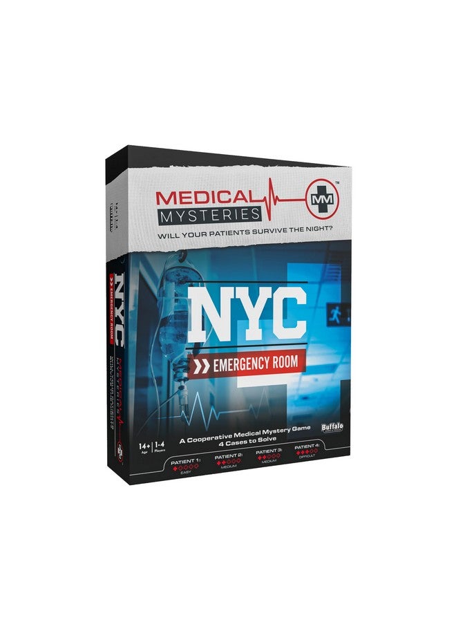Buffalo Games - Medical Mysteries: NYC Emergency Room - New Game Night Staple - Escape Room - Cooperative Strategy - Adult Party Game - Ages 14 and Up - Image 1