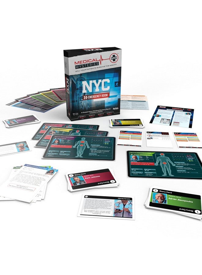 Buffalo Games - Medical Mysteries: NYC Emergency Room - New Game Night Staple - Escape Room - Cooperative Strategy - Adult Party Game - Ages 14 and Up - Image 2