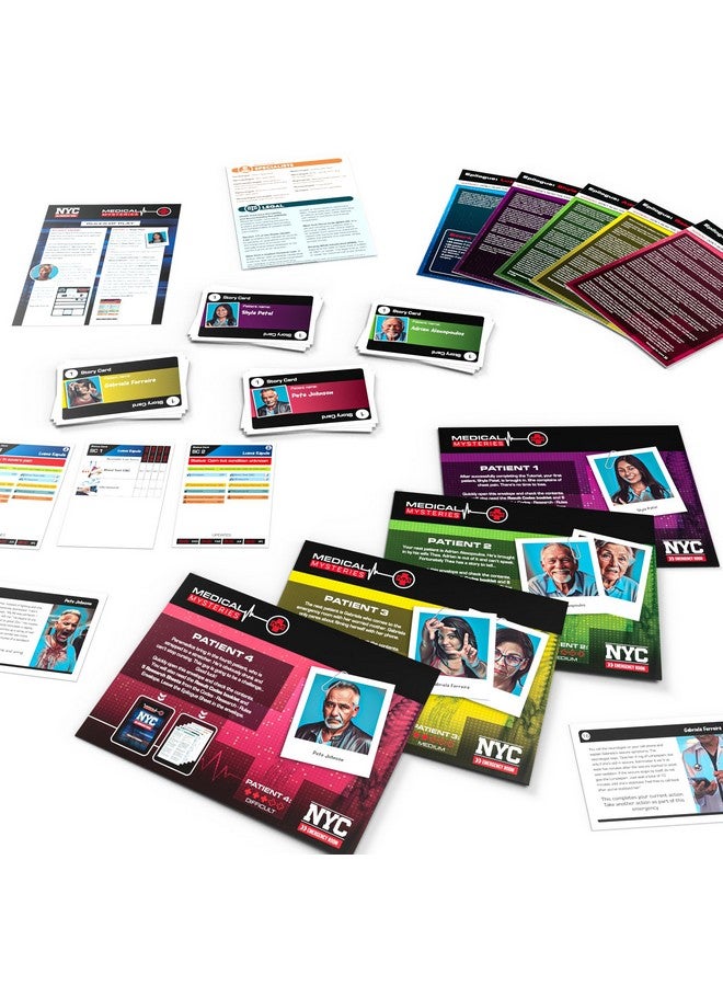 Buffalo Games - Medical Mysteries: NYC Emergency Room - New Game Night Staple - Escape Room - Cooperative Strategy - Adult Party Game - Ages 14 and Up - Image 3