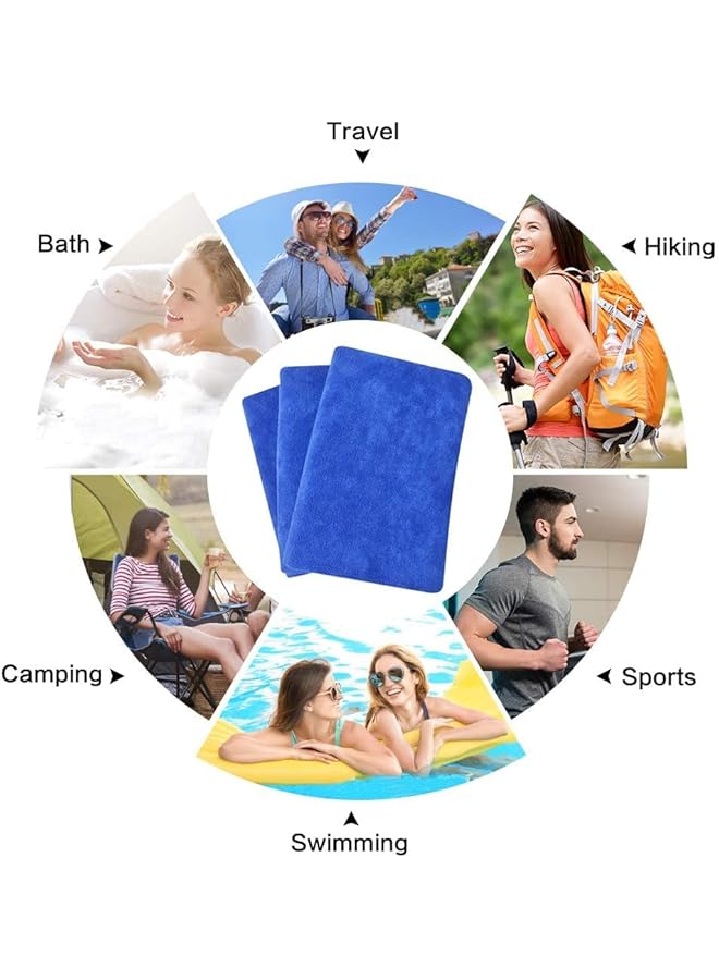 The Bros Microfiber Bath Towel Beach Towel Micro Fiber Bath Sheet Soft and Durable 80X170 cm (Grey) - Image 5