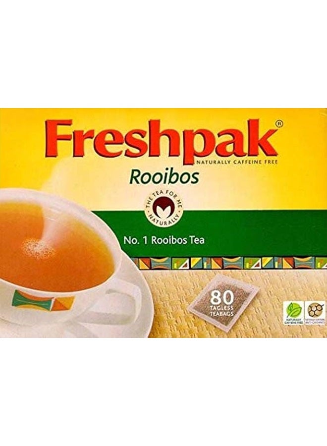 FRESHPAK Freshpak Pure Rooibos Tea 80 Tagless Bags, Pure Rooibos and No Rooibos Infusion, New Packaging (Pack of 3)  - Image 5