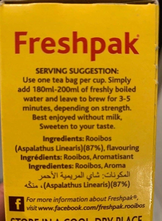FRESHPAK Freshpak Pure Rooibos Tea 80 Tagless Bags, Pure Rooibos and No Rooibos Infusion, New Packaging (Pack of 3)  - Image 4