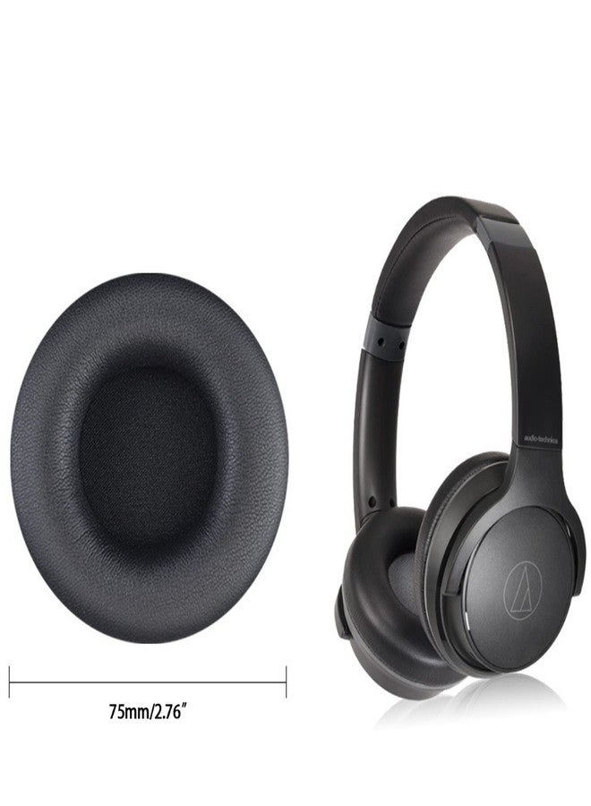 CONVELIFE ATH-S200BT Earpads Replacement Protein Leather Ear Pads Cushions Cover Repair Parts Compatible with Audio-Technica ATH-S200BT ATH-S220BT Wireless Headphones (Black) - Image 3
