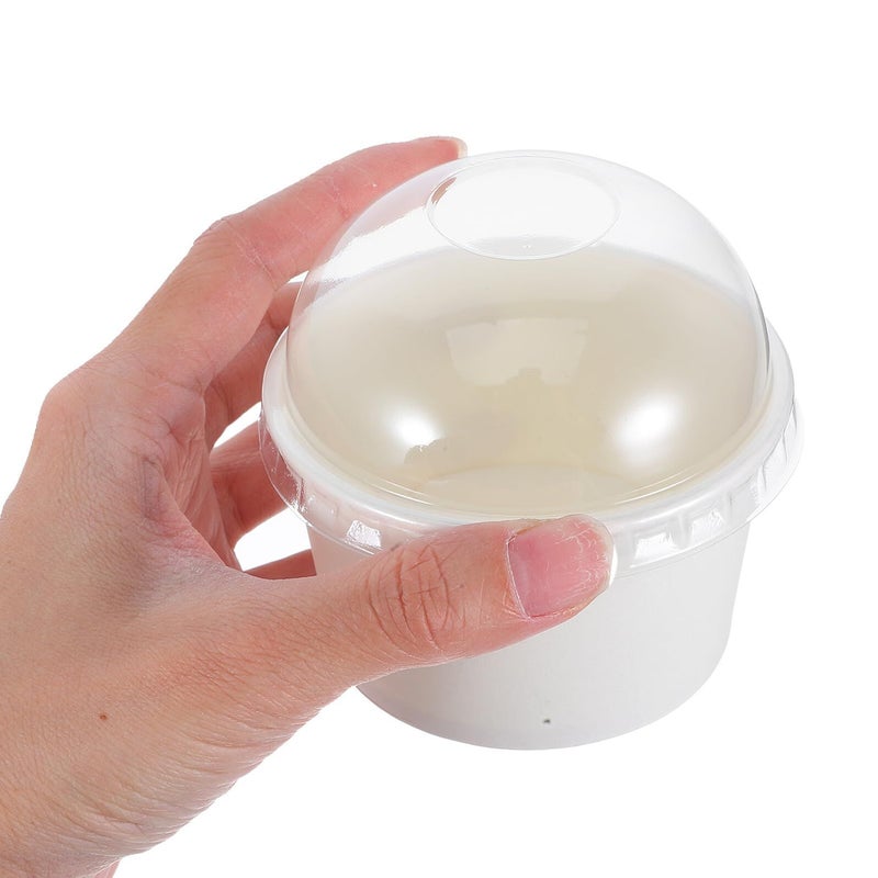 10pcs High Temperature Resistant Muffin Baking Paper Cups with Dome Lids Bakery Box - Image 4