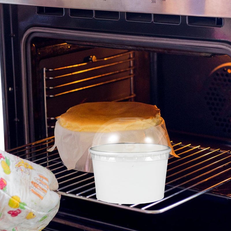 10pcs High Temperature Resistant Muffin Baking Paper Cups with Dome Lids Bakery Box - Image 5