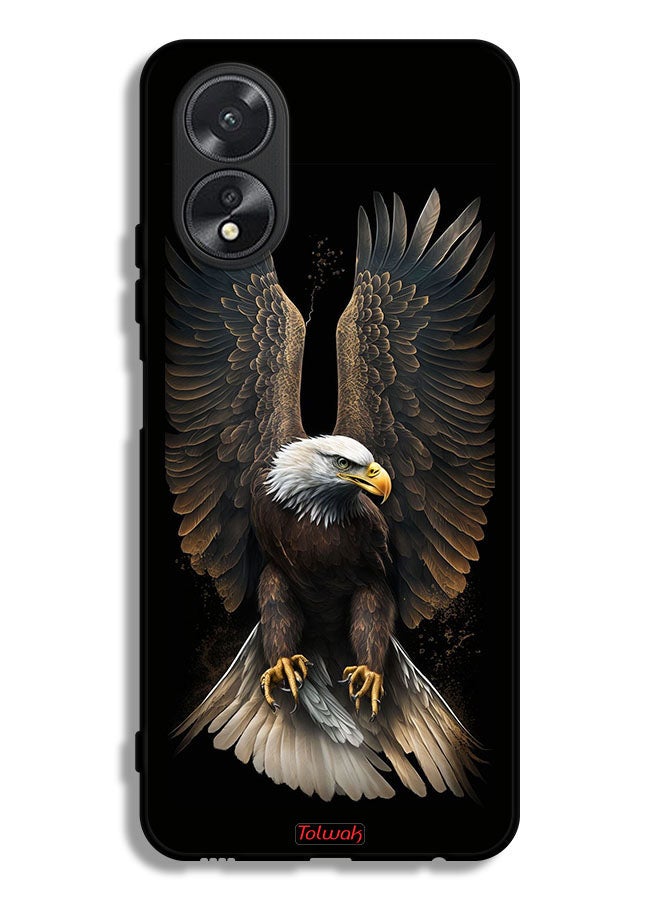 Tolwak Oppo A38 Protective Case Cover Eagle Spread Wings - Image 1