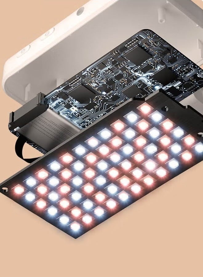 Arabest Photography Light Clip on Phone Laptop For Selfie Live Broadcasting Confrence Online Lesson Makeup TikTok Videos High Brightness 66 Beads Multiple Modes Black - Image 3