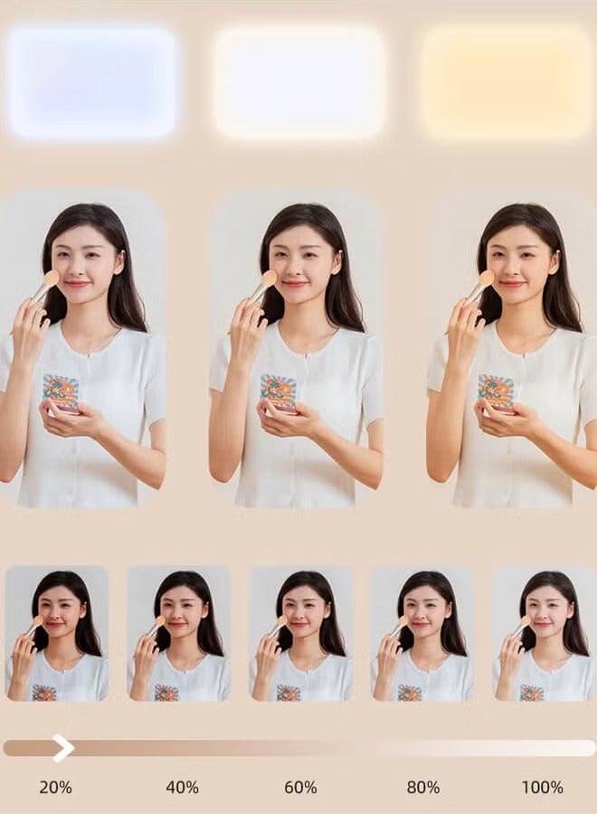 Arabest Photography Light Clip on Phone Laptop For Selfie Live Broadcasting Confrence Online Lesson Makeup TikTok Videos High Brightness 66 Beads Multiple Modes Black - Image 4