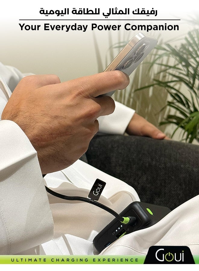 جوي باور بانك سينقي ميني 10 بلس | سعة 10000 ملّي أمبير | شحن سريع PD بقوة 20 واط | 3 منافذ إخراج ( 2xType-C و 1 USB-A) | مدمج وخفيف الوزن | متوافق مع جي تاق 10000 mAh - Image 2