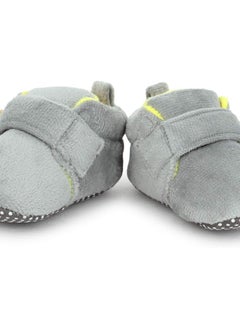 Superminis Superminis Unisex-baby's Bootie, Grey+Lemon, 6 - 12 Months  - Image 4