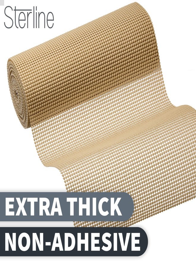 Sterline Shelf Drawer Liner Non-Adhesive Liners for Kitchen Cabinets Cupboard Pantry Non-Slip Waterproof Oil Proof Shelve Liners 12" x 20 ft Tan Shelf Paper - Image 2