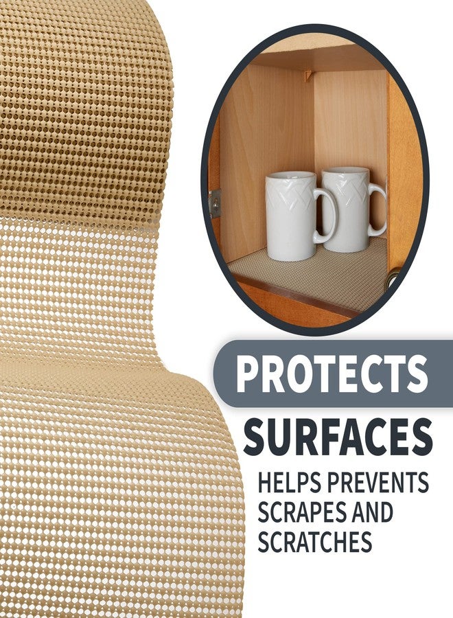 Sterline Shelf Drawer Liner Non-Adhesive Liners for Kitchen Cabinets Cupboard Pantry Non-Slip Waterproof Oil Proof Shelve Liners 12" x 20 ft Tan Shelf Paper - Image 3