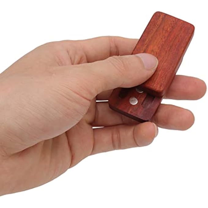 Domary Red Sandalwood Slider Stress Relief Engraved Toy Youth Office Hand (Limited Forward Backward Pushing) - Image 3