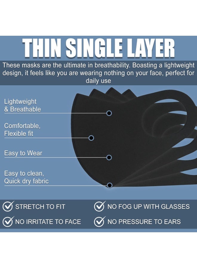 3D Ice Silk Washable Breathable Cloth Cotton Mask, Second Skin Cloth Mask Set, 3 Pack Smooth Mask, Washable Fabric, Dustproof and UV Protection. - Image 2