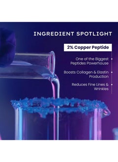 HYPHEN 10% Power Peptide & 2% Copper Peptide Serum| Advanced Anti-Aging Formula | Reduces Fine Lines & Wrinkles | Glowing Skin | Face Serum For Men & Women | All Skin Types - 30Ml  - Image 3